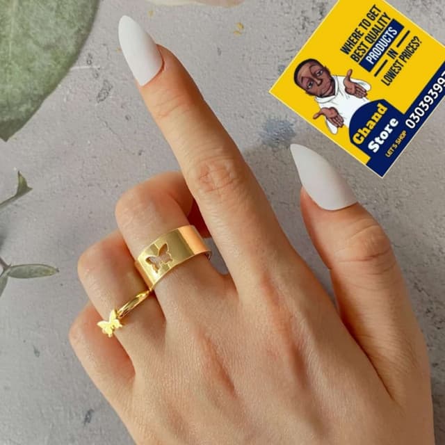ButterFly Couple Ring
Size:- Adjustable