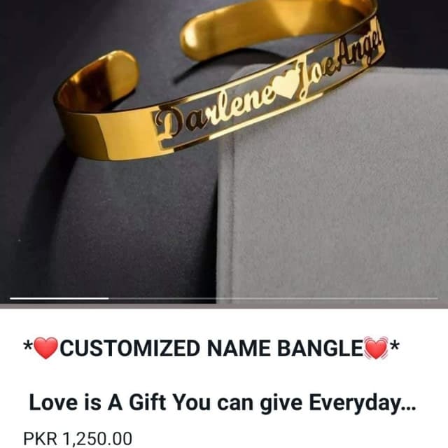 Customized bangle